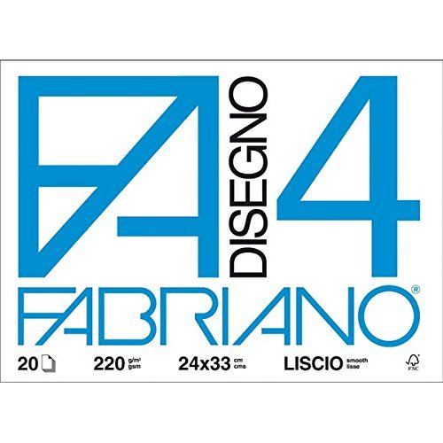 Fabriano Set da 3 05201597 Disegno 4, Liscio