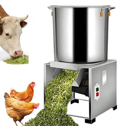 Picadora Eléctrica De Gran Capacidad para Verduras Molinillo Trituradora De Alimentos Comercial Engrosada Cortadora para Alimento Animal Verduras Y Granos,1200W