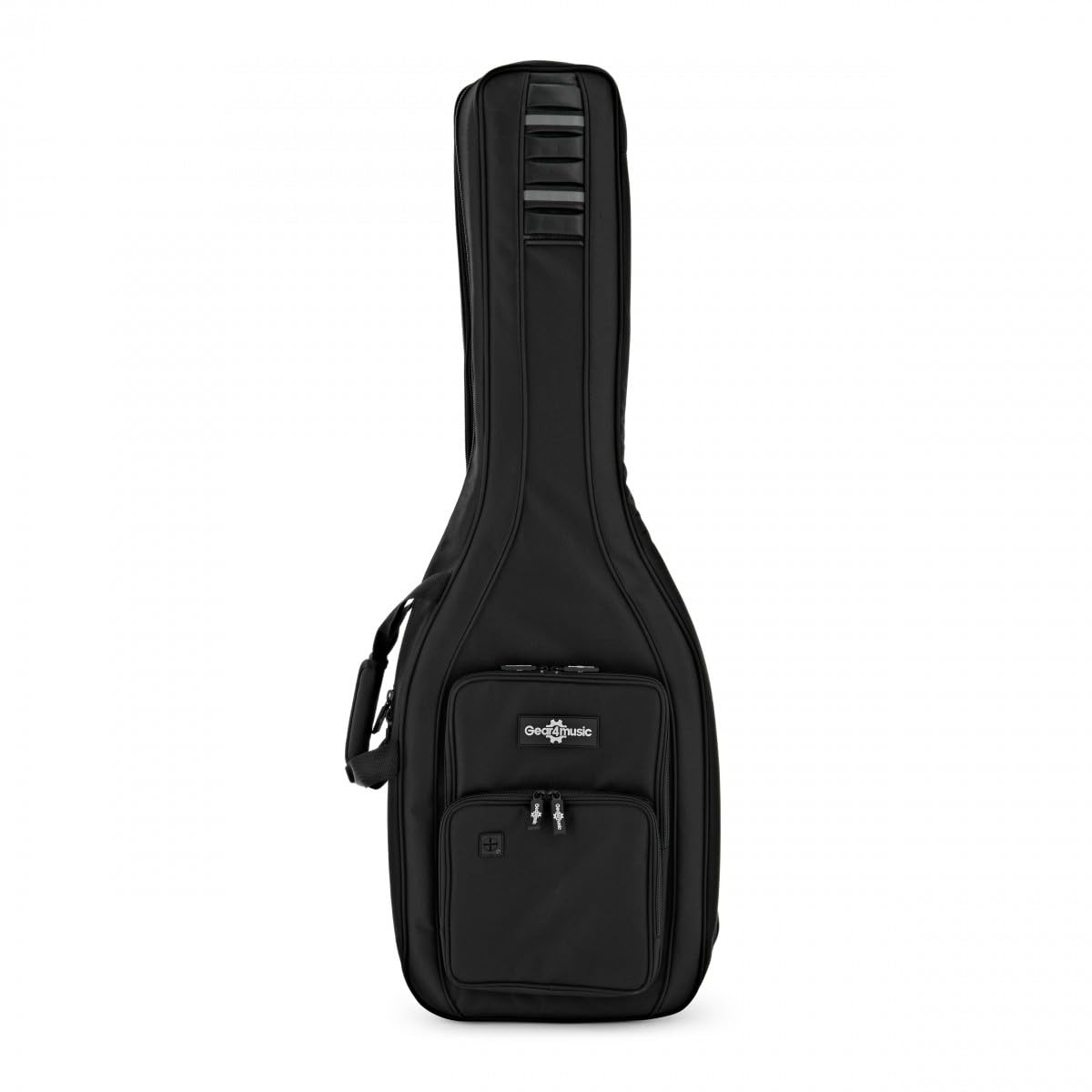 gear4music Funda de Guitarra Eléctrica Doble | Transporta dos guitarras a la vez, acolchado de 15mm con separador interno, asa de transporte y correas
