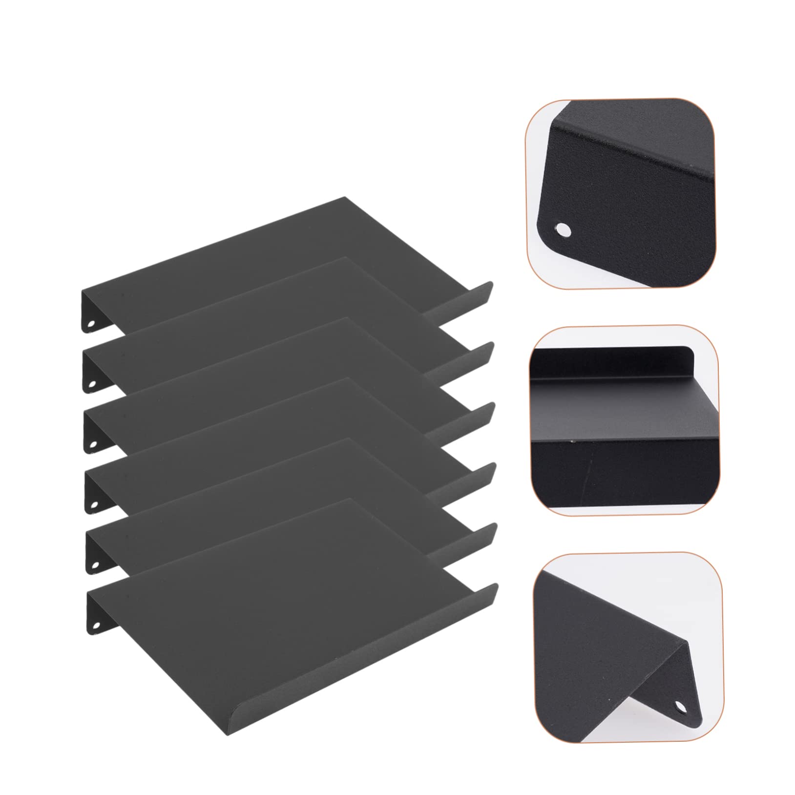Gewürzschubladen Organizer für Küche, 1 Satz aus Space Aluminium, Schwarz