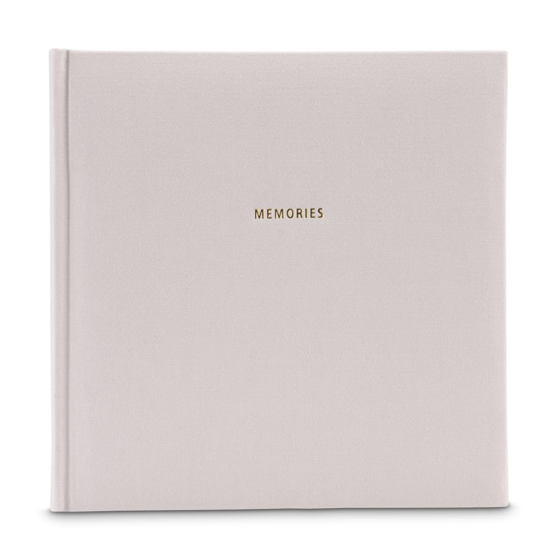 Hama Memories Large Format Photo Album 30 x 30 cm (100 Photos 10 x 15 cm to Stick, 50 Black Pages, Fabric Cover, Scrapbooking Album, DIY Photo Book) Grey