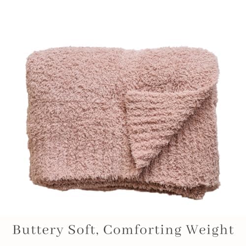 Image of SARANONI Bamboni Baby Blanket | Luxury Plush Super Soft Blanket | Breathable Comfy Blankets for Kids and Teens | Pink - 40 inch x 60 inch