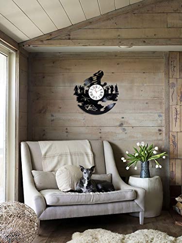 Kovides Stormtrooper Art Jedi Vinyl Clock Birthday Gifts Handmade Decor For Nursery Star Wars Movie Vintage Vinyl Record Clock Death Star Art Unique Decoration Star Wars Wall Clock #TOP3