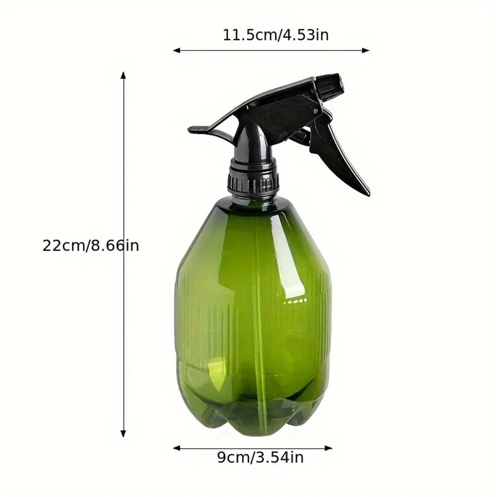 Pulverizador Agua Rociador manual a presión for plantas, ideal for jardinería interior y exterior, limpieza del hogar.(Large green 2L)