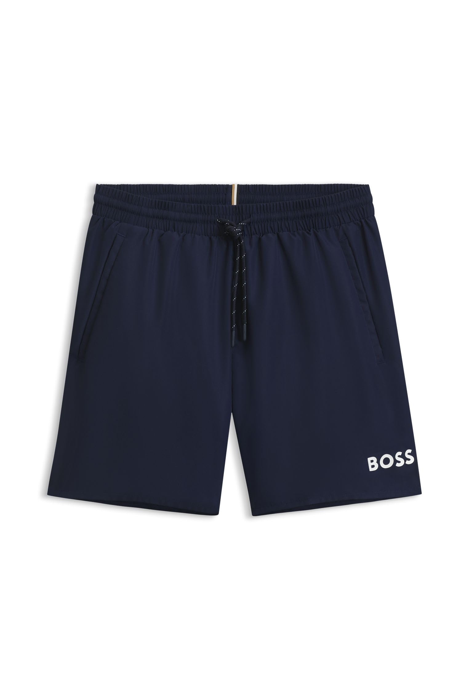 BOSS Badeshorts Mit Kontrastfarbenem Logo Und Paspelierung