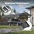Patiowell 12x20 FT Metal Carport, Outdoor Large Heavy Duty Carport with Reinforced Frame and Vertical Roof, All-Weather Garage Car Port Shelter for Car, Truck, Boat and Tractor, Black