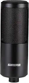 Shure Microfone de gravação SM4 Studio, microfone condensador XLR Home Studio otimizado para vocais suaves a instrumentos altos com áudio pronto para mixagem - Estrutura totalmente metálica (SM4-K)