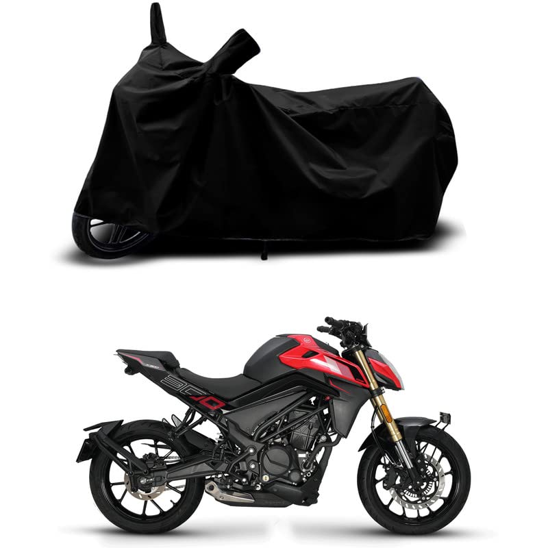 Image of 100% Scratchproof /UV-Rays /Heat Protection /Birds Dropping /Water Resistant /Dust Proof /Waterproof /Full Bike Scooty Two Wheeler Body Cover Compatible for K300 N Matte BS6 All Varients[Black]