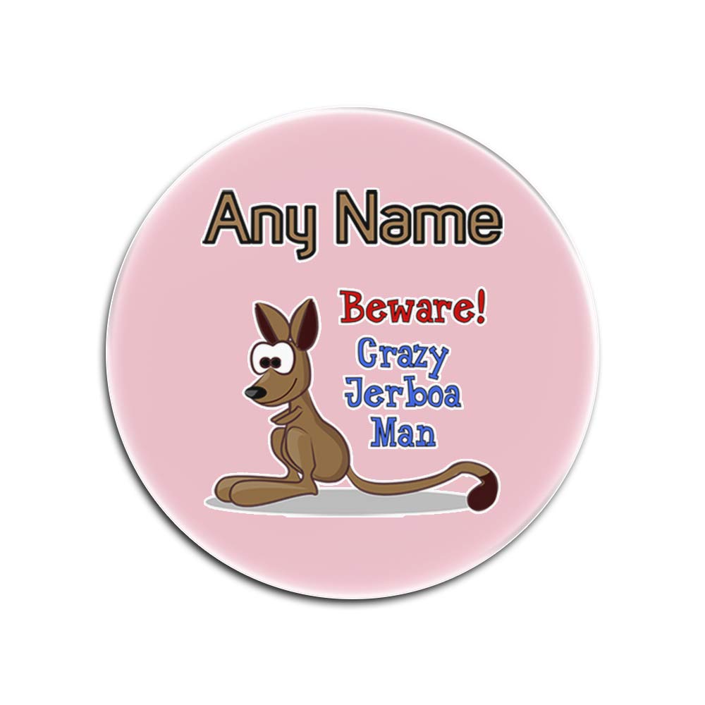 Dessous-de-verre verre Crazy Jerboa Man pour un apéritif rose