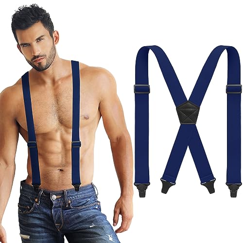 Image of Janmercy Men X-Back Hidden Suspender Airport Friendly