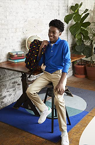 Image of French Toast Boys' Adjustable Waist Straight Fit Stretch Twill Chino Pant