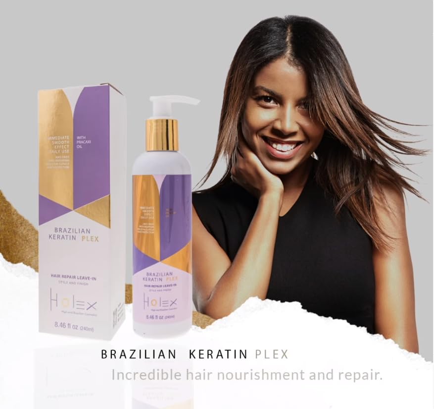 Miniatura 6 de Keratin Plex - Acondicionador sin enjuague, tratamiento nutritivo para el cabello enriquecido con queratina y aceite de práctica para fortalecer y