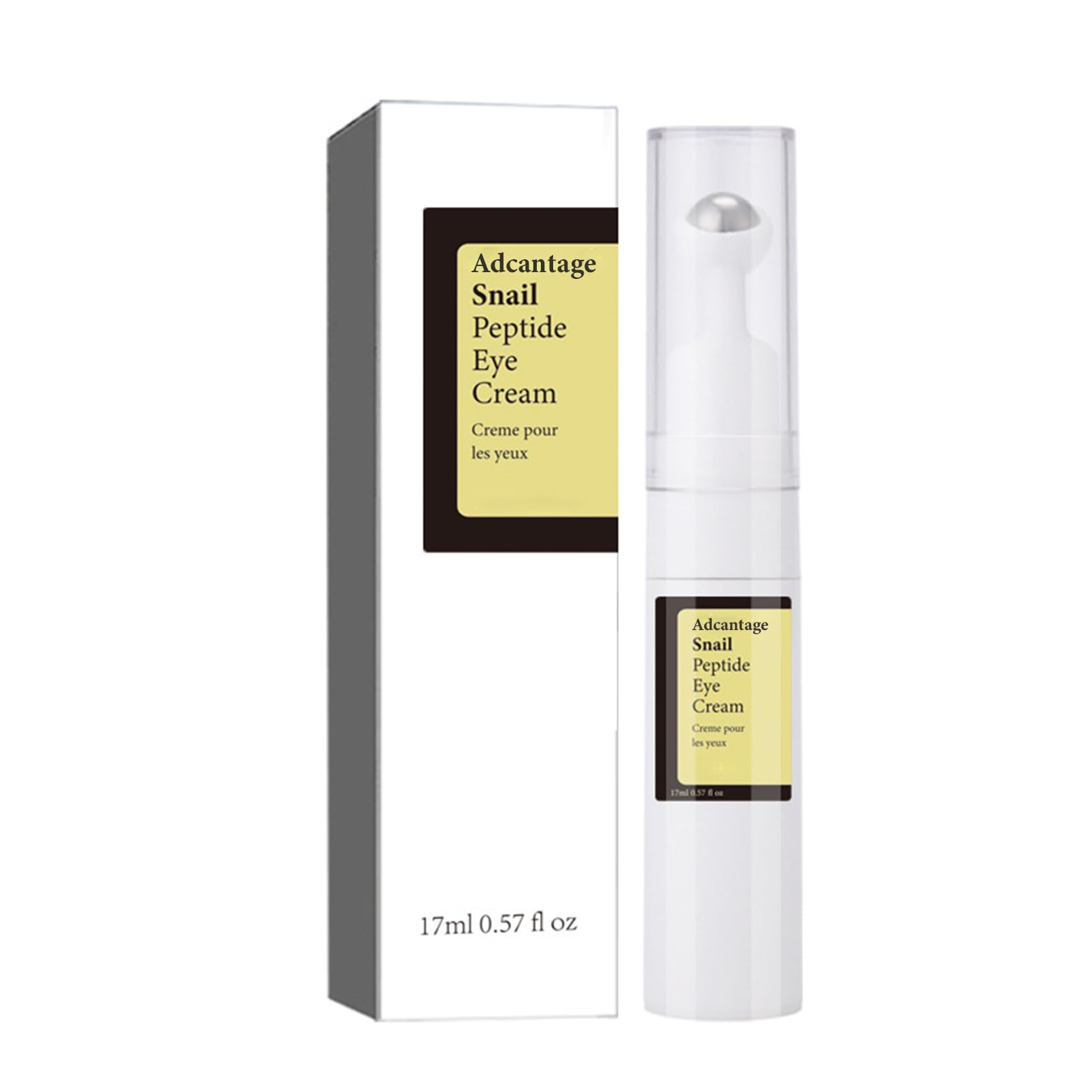 Eye Cream for Dark Circles and Puffy Eyes - Snail Peptide Energetic Eye Roll-On - Eye Bags Remover Eye Cream Anti aging - Under Eye Roller cream - Reduce Lines Wrinkles Puffiness and Dark Circles (1)