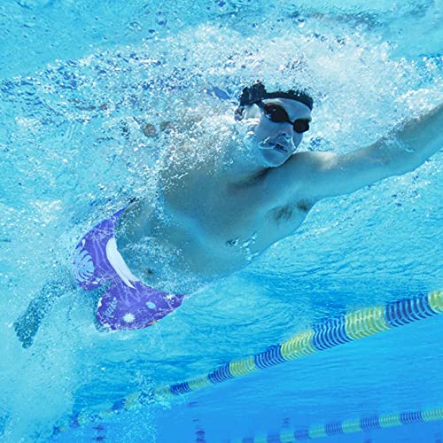 Bañador de competición de hombre largo multicolor cisne S 5