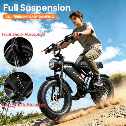 1000W Full Suspension E-Bike