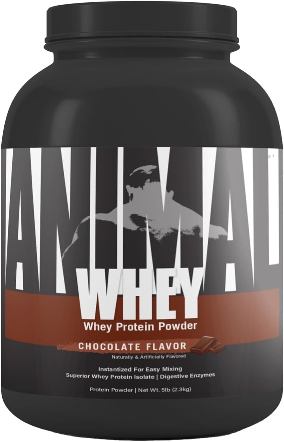 ANIMAL Isolate Whey Protein Powder (Chocolate) – with 25g Protein & 4.6g BCAAs for Muscle Building, Protein Shake with isolates & Various Amino acids – 2,3kg