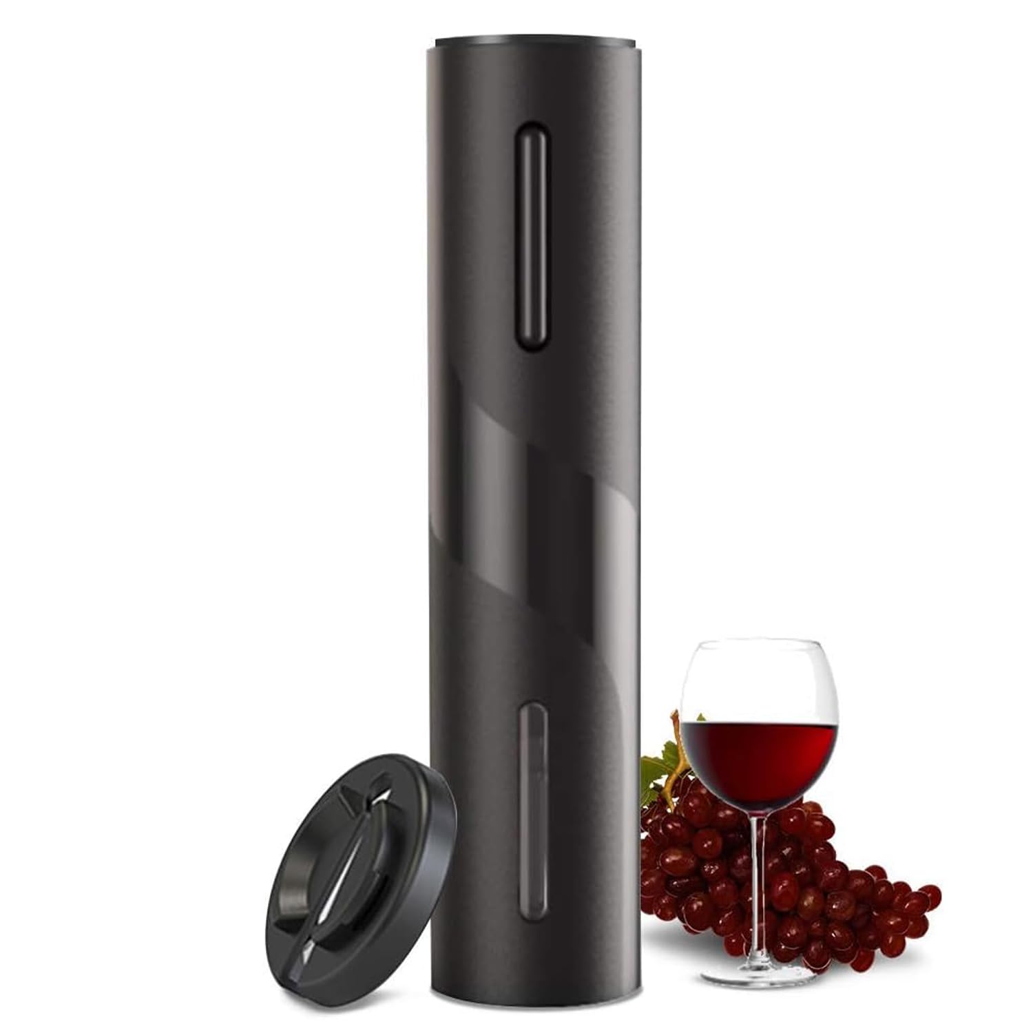 Electric Wine Opener - Automatic Electronic Bottle Openers, Vacuum Stoppers, Wine Aerator, and Foil Cutter, Ideal Present for Wine Lovers, Party, and Home Entertaining (Battery Not Included)