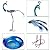 HLQMFHT 12.8" W*38.2" H Peacock Bird Baths for Outdoor, Metal Bird Feeder Seed Trayr,Bird Bath Drinker Plate, Garden Lawn Yard Decor(Multicolor)