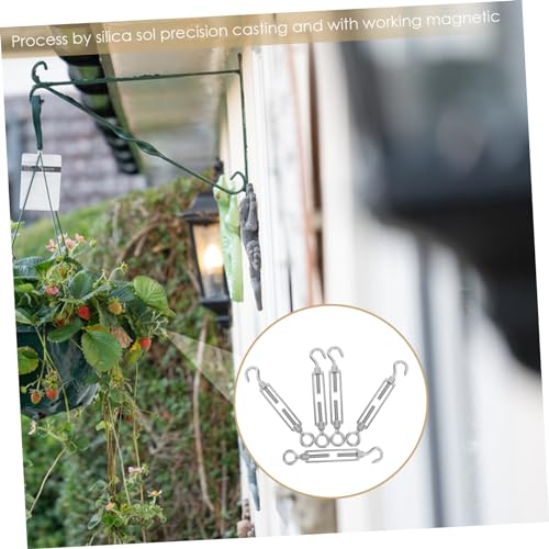 Juego de 5 Tensores Ojal de Acero Inoxidable 304 para Cable de Alambre 4mm miniatura 4