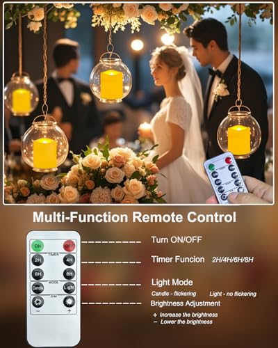Image of 6 Pack Rechargeable tea lights with Remote Timer & Charging Base, Realistic Flickering Flameless Votive Led Tea Lights Candles, Tealights Candles for Wedding,Halloween,Christmas,Home Decorations