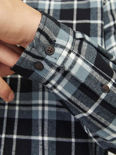 Image of Jack & Jones Men Cotton Blend Solid Regular Fit Shirt