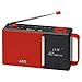 Produktbild AEG DAB 4158 DAB+Radio inkl. PLL-UKW Radio, Bluetooth, AUX-IN, RDS, Akku-/Batterie-/Netzbetrieb rot/schwarz