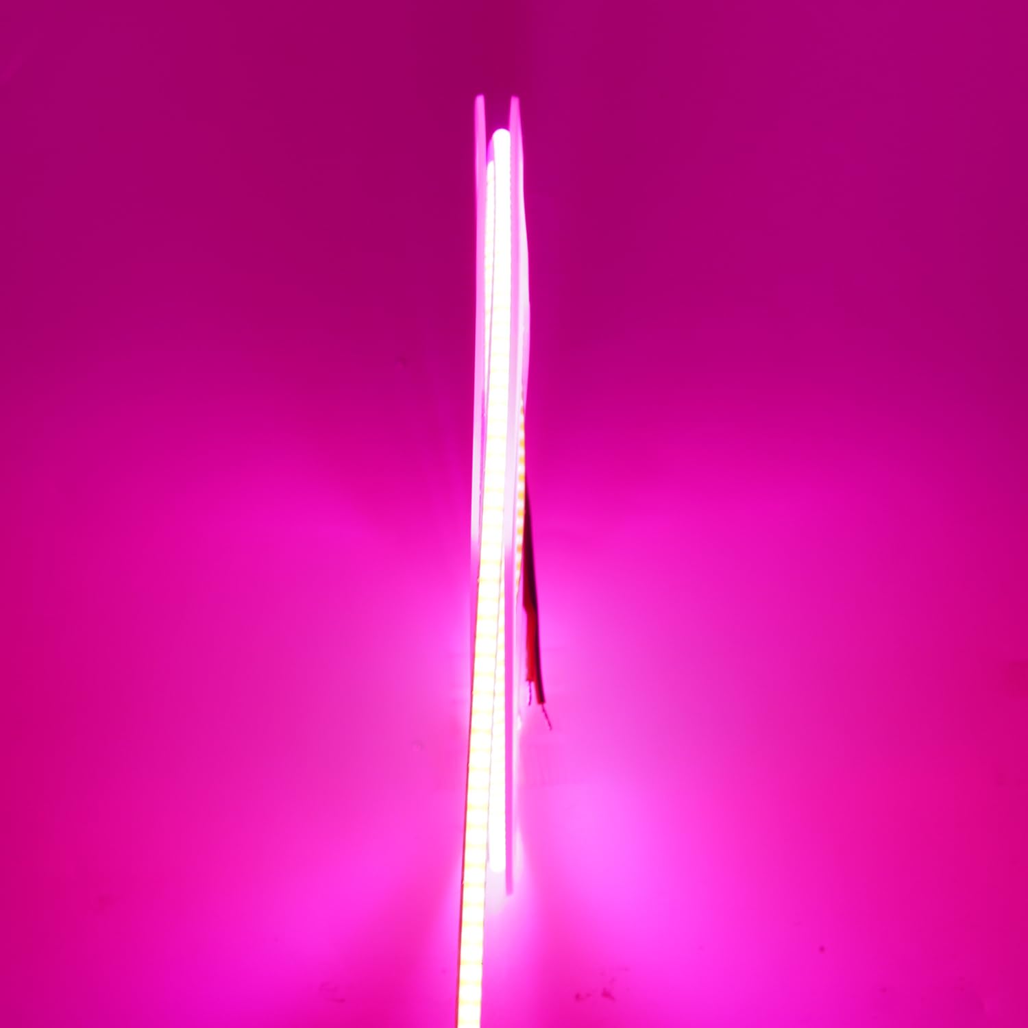 LumiyaHalo Pink COB LED Strip 5M,Dimmable Dotless LED Strip Lights,12V Thin 3mm Wide,CRI>90 LED Lights for Indoor Room,Kitchen,cabinets,Mirrors