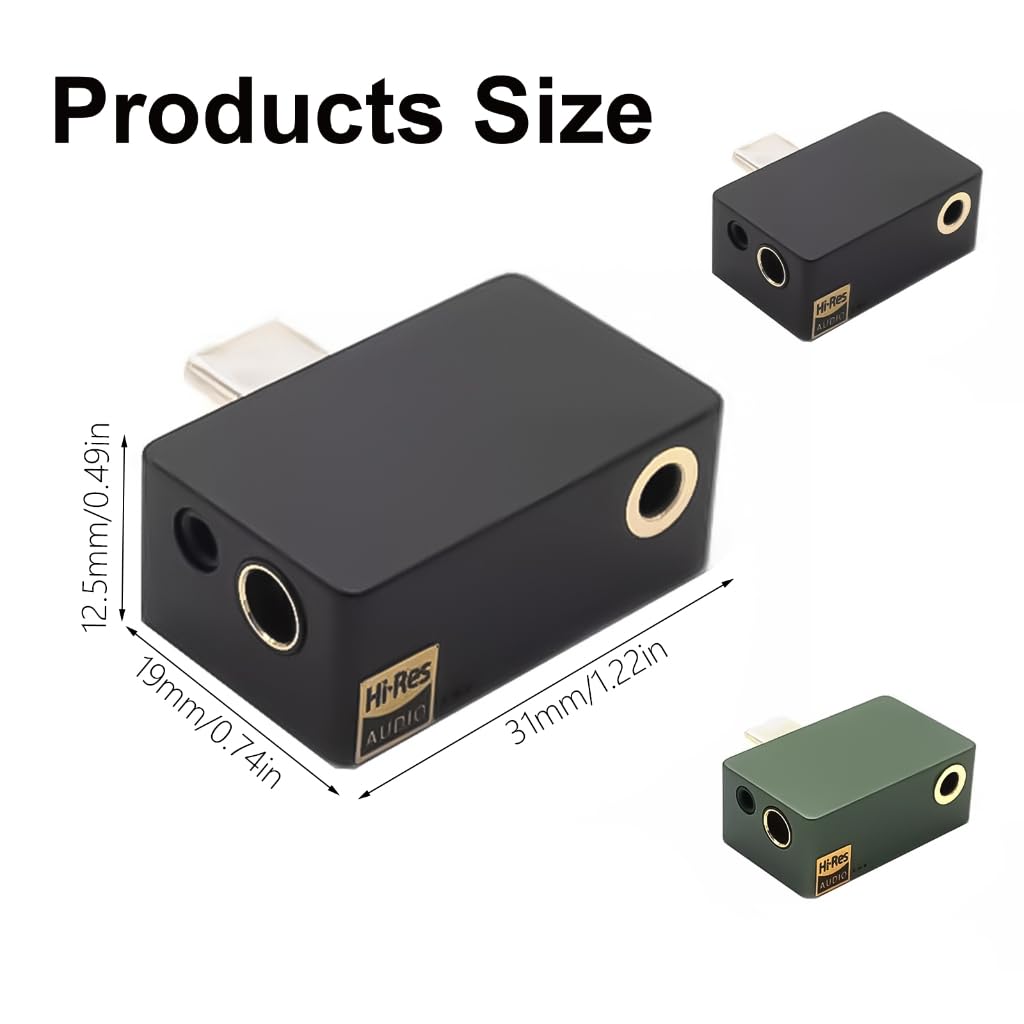 Convertidores de sonido profesionales, amplificadores de auriculares, CS43131, adaptador de auriculares estéreo de calidad de chip