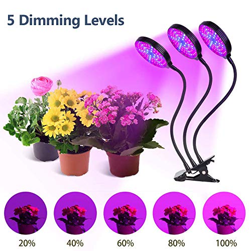 Andoer USB Plant Grow Light Red & Blue Spectrum ajustável Desktop Clamp lâmpada crescente para plant
