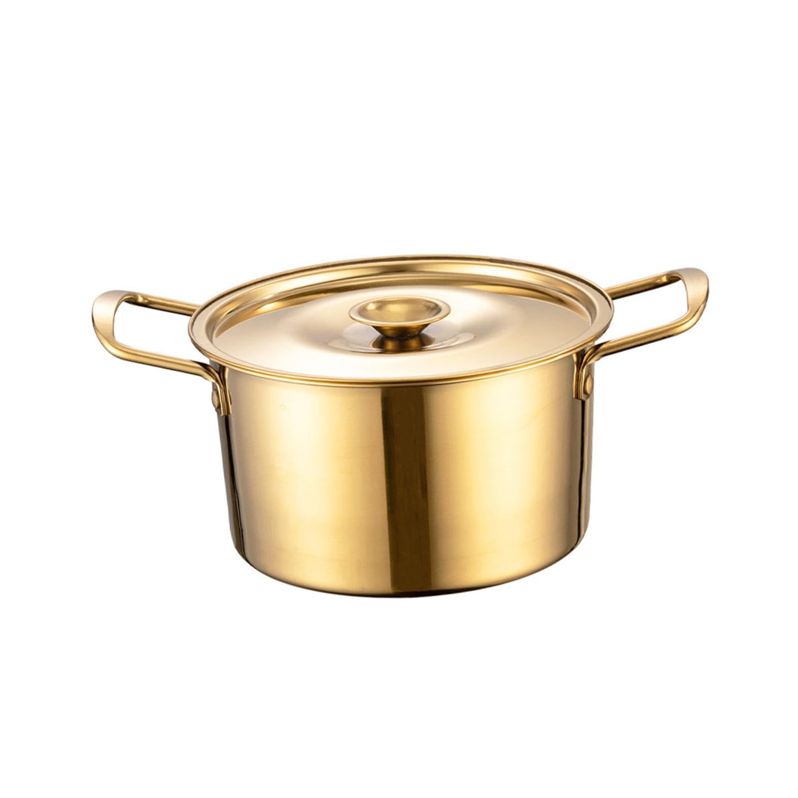 PIXZCSA Korean Ramen Cooking Pot Easy to Fast Heating Cooking Delicious Noodles Anytime Korean Ramen Noodle Pot Has Strong Thermal Conductivity and Heats Up