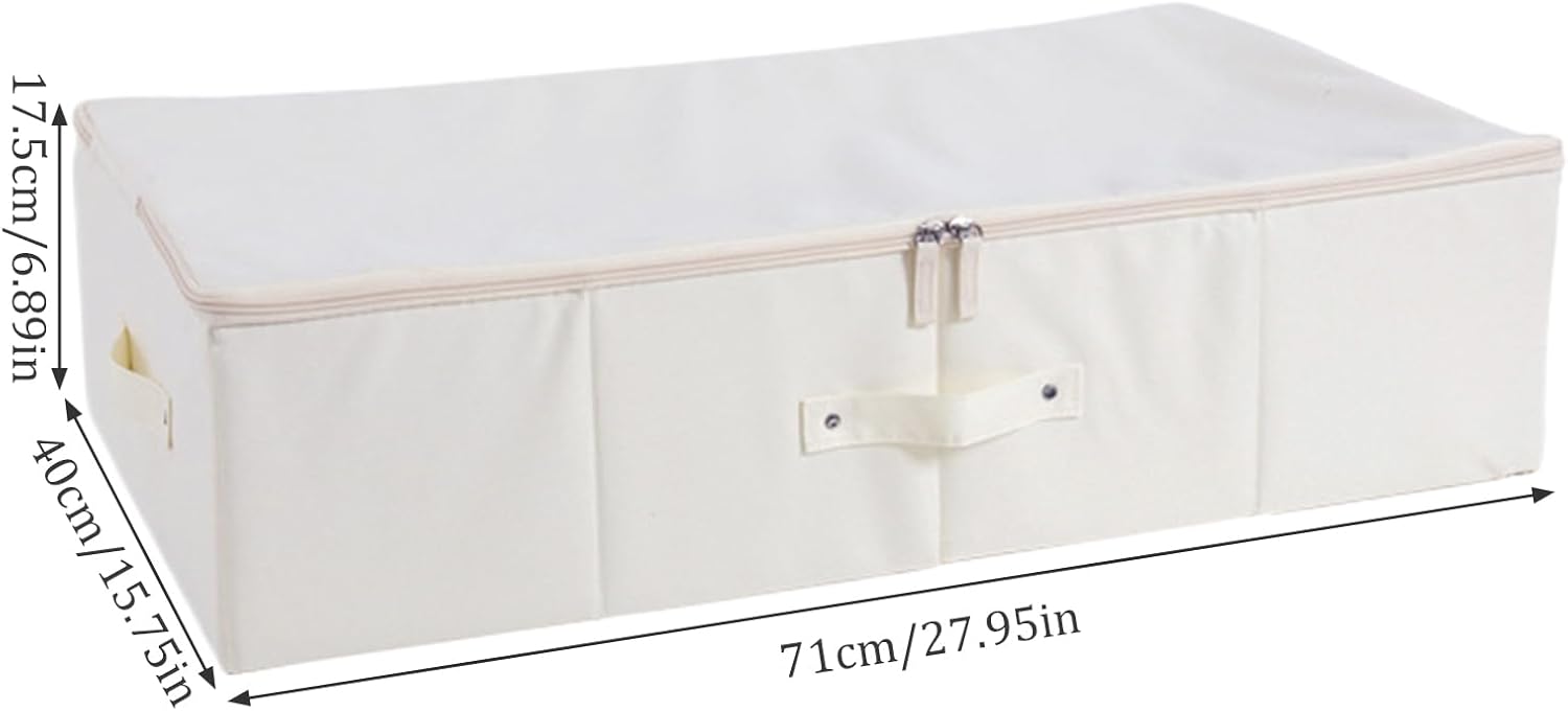 Wedding Dress Garment Bag Storage Boxes Preservation Box Dustproof Moisture Proof Zipper Wedding Keepsake Box with Handle for Under Bed Closet, fdl-hunshabox0228
