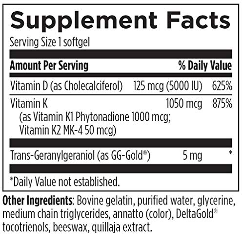 Designs For Health D-Evail Supreme - 5,000 Iu Vitamin D3 Supplement With Vit K (K1, K2 As Mk-4) + Gg - Bone, Cardiovascular + Immune Support - Improved Bioavailability (60 Softgels) #TOP4