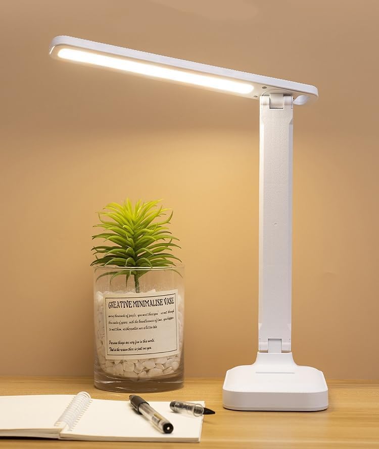 LED Desk Lamp for Office Home Lamp Foldable Portable Reading Light Small LED Desk Light Strip 3 Brightness