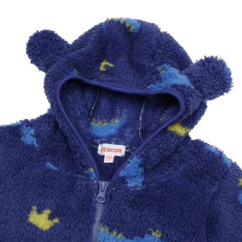 Image of Toddler Girls Boys Fleece Hoody Jacket Zip Up Teddy Coat Warm Winter Outwear