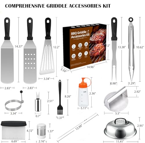 Kit de Accesorios para Parrilla 33 Piezas Hoseteon miniatura 2