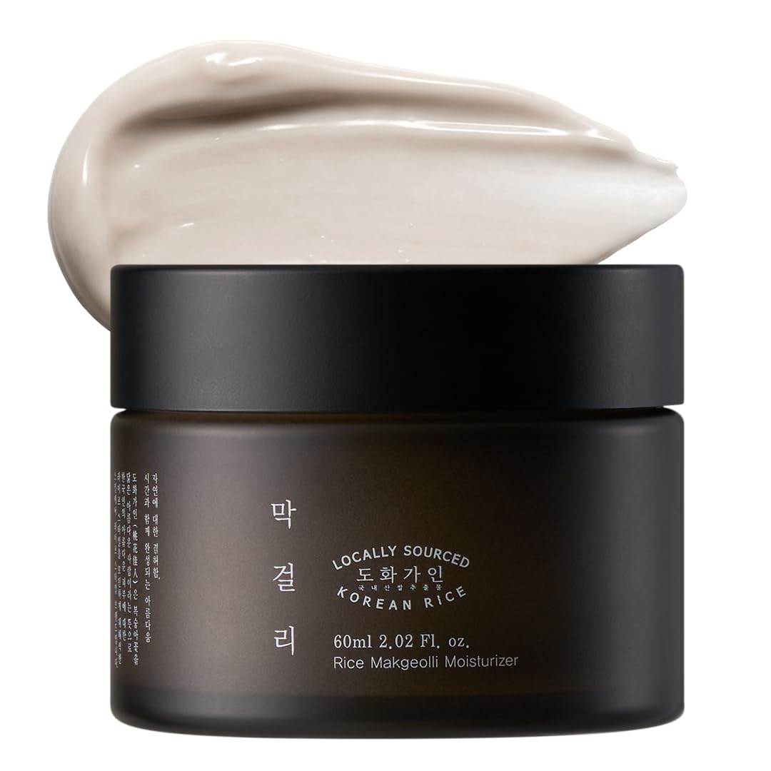 Rice Makgeolli Moisturizer – Deeply Hydrating & Nourishing – Made with Domestically Sourced Korean Rice – 60 ml (2.02 Fl Oz) – Korean Skincare