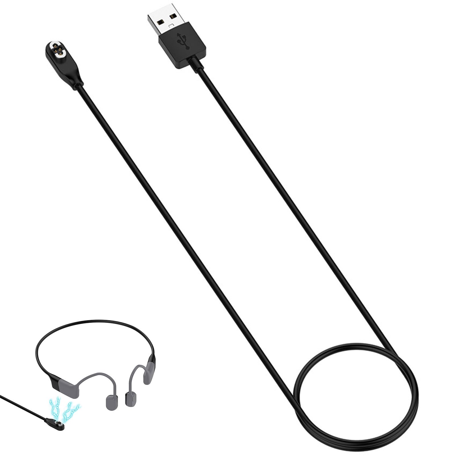SZZCNOX Cabo de carregamento magnético para fones de ouvido SHOKZ