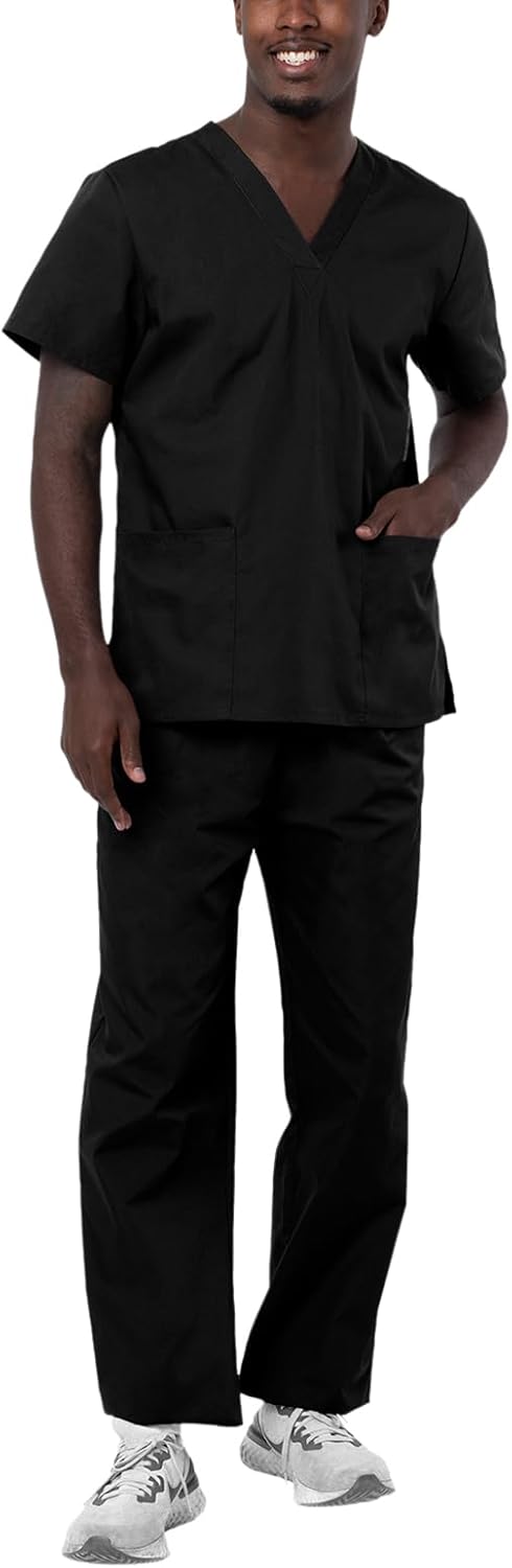 Adar Universal Unisex Scrubs - Unisex Drawstring Scrub Set