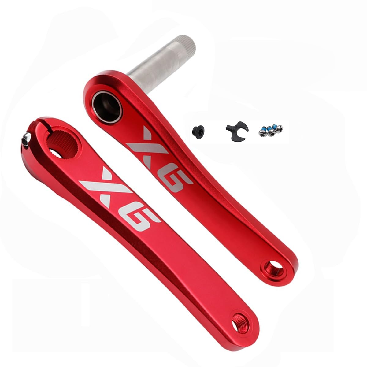 Bike Guarnitura, Set di pedivelle per Mountain Bike Integrate Cave da 170/175 mm, in Lega di Alluminio GXP, Ricambio per Bicicletta CNC