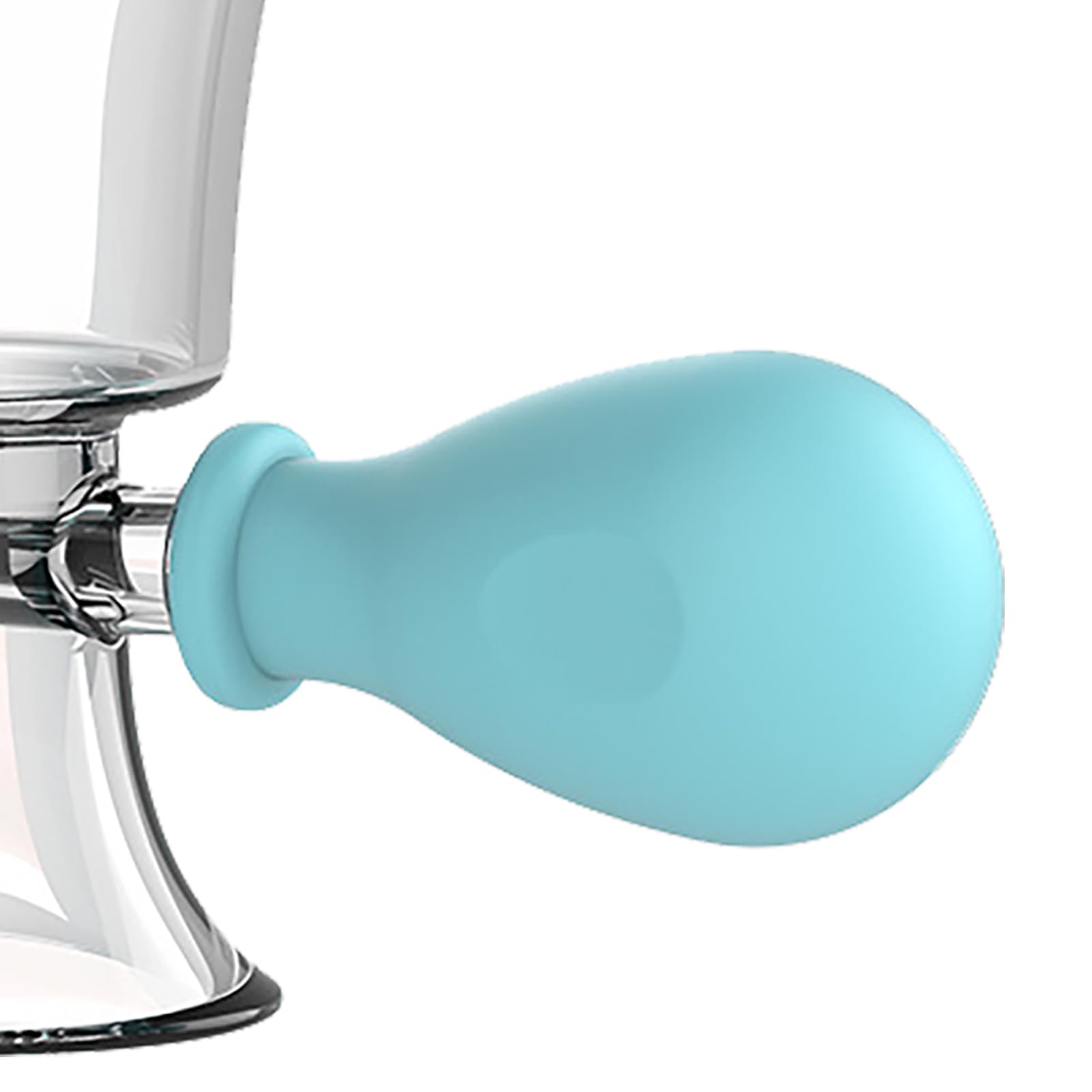 ZJchao Kubek do Przemywania Oczu, Ręczny Płyn do Płukania Silikonu Pod Ciśnieniem, o Ergonomicznej Konstrukcji dla Osób Noszących Soczewki i do Demakijażu Oczu (BLUE)