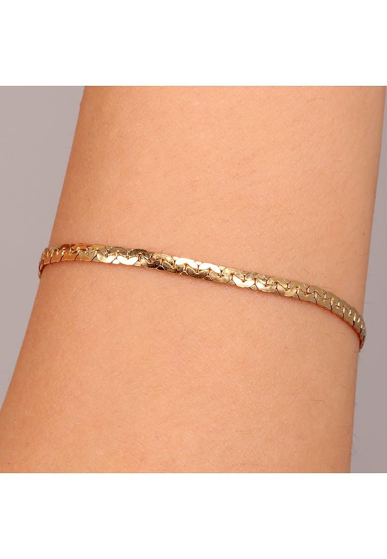 CHRIST Damen-Armband 375er Gelbgold