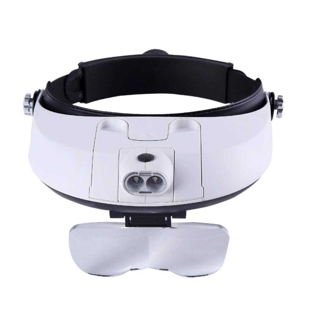 LED vergrootglas brilloep hoofdvergrootglas vergrootglas horlogemaker vergrootglas juweliersvergrootglas 1X 1.5X 2X 2.5X 3.5X voor brildragers sieraden diamant postzegels tandarts