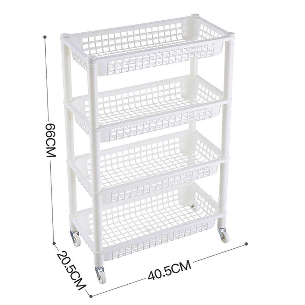 Amazon.co.jp: MEMETARO キッチンワゴン メッシュワゴン プラスチック