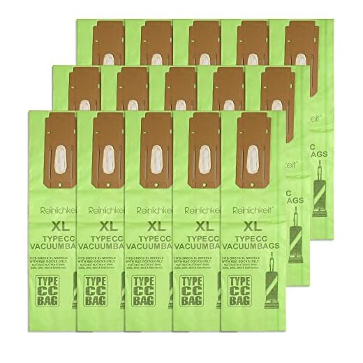 Reinlichkeit 15 Pack Vacuum Cleaner Bags For Oreck type CC vacuum bags,XL.Fit All Oreck XL Upright Vacuums