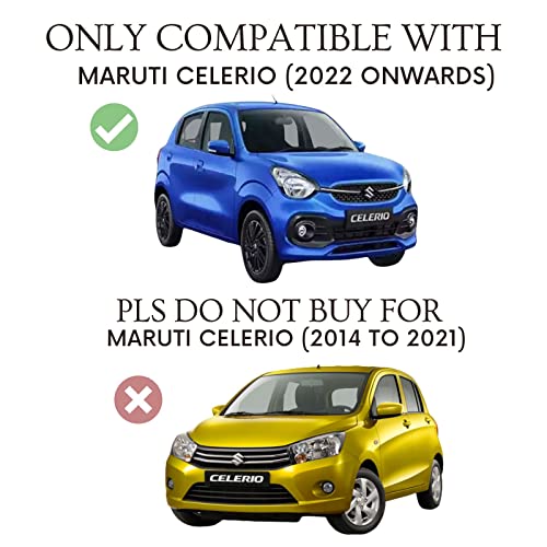 Image of Autofact Magnetic Car Sunshades Compatible with Maruti Celerio (2022 to 2024) (Set of 4) - Easy Installation, UV Protection, Keeps Car Cool (Front 2 with Zippers, Rear 2 Without Zippers)