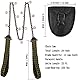 Uadme Handkettensäge, Tragbare Vielseitige Drahtsäge, Handsäge aus Stahl mit Paracord, Rostfreie Klappsäge für Äste und Bäume, Survival Säge für Camping Pfadfinder und Jagd, 109 cm