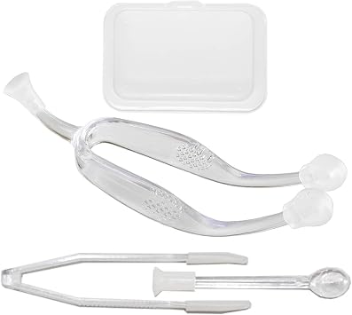 Soft Contact Lens Insertion and Removal Tool, Tweezer with Soft Tip, Portable Contact Lens Stick Tool Case Set for Girls with Long Nails, Gift for Contact Lens User