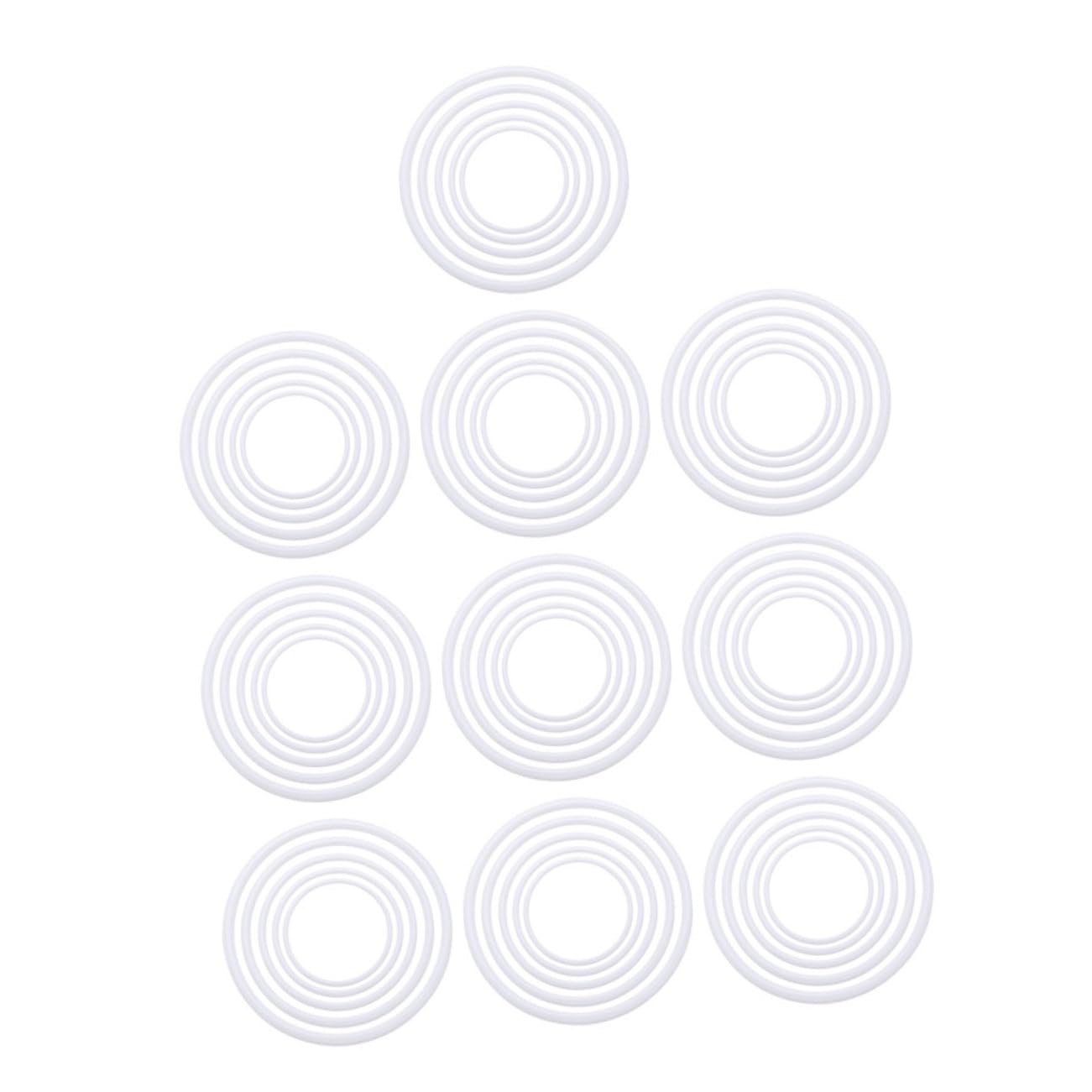 OSOLADY 60PCS Versatile Dreamcatcher Rings for DIY Projects Quick Setup Easy to Install for Home Decor