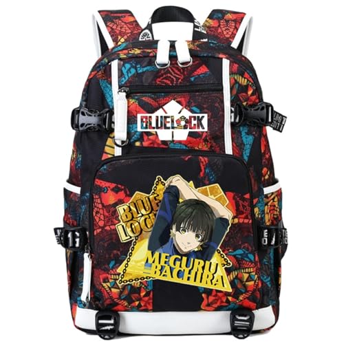 Anime BLUE LOCK Backpack Isagi Yoichi Daypack Laptop Bag Student Bag School Bag 9