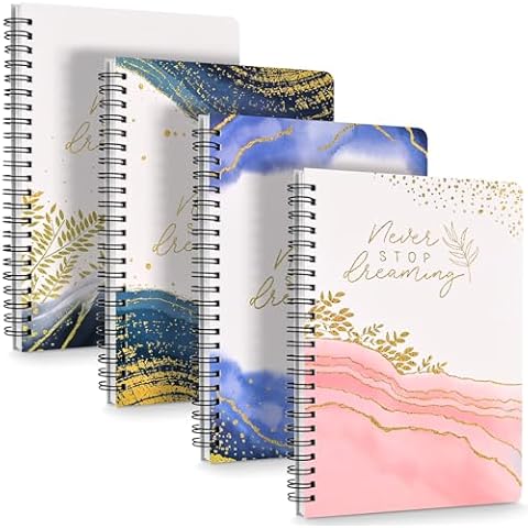 Oinvs A5 Spiral Notebook with Waterproof Cover Cover